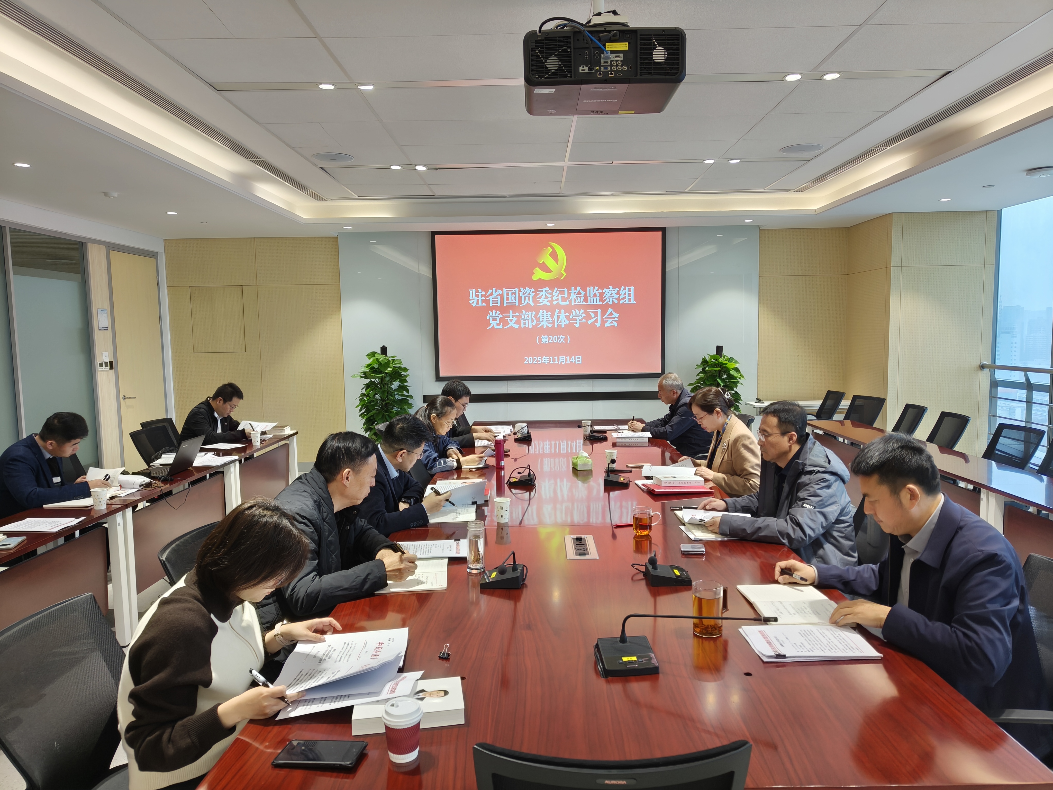 驻省国资委纪检监察组专题学习贯彻党的二十届四中全会精神